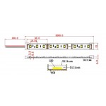 Tira LED 5 mts Flexible 24V 72W 300 Led SMD 5050 IP67 RGB Alta Luminosidad Tira LED 5 mts Flexible 24V 72W 300 Led SMD 5050 IP67 RGB Alta Luminosidad